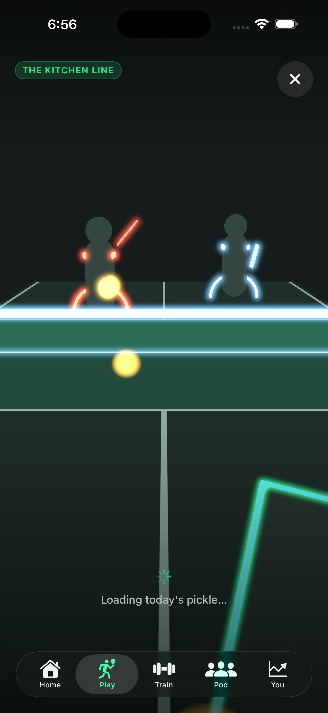 The Kitchen Line — Pickleballer first-person game